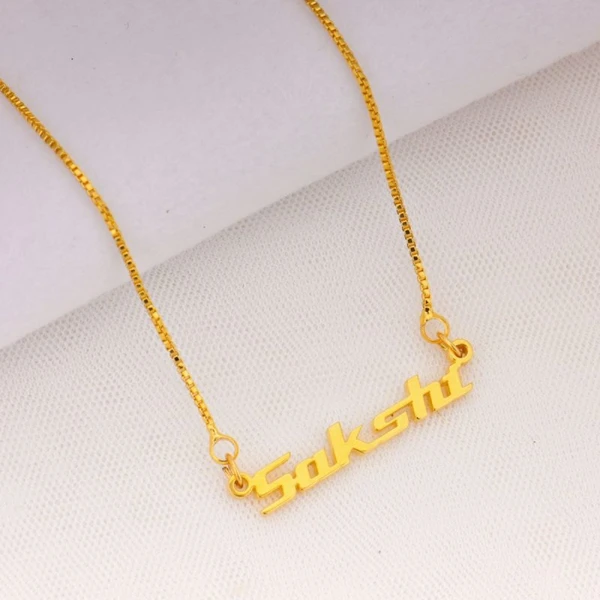 Special Style  customize single Name pendant 32 - golden, only priped