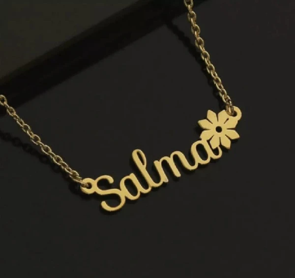 Special Style  customize single Name pendant 39 - golden, only priped