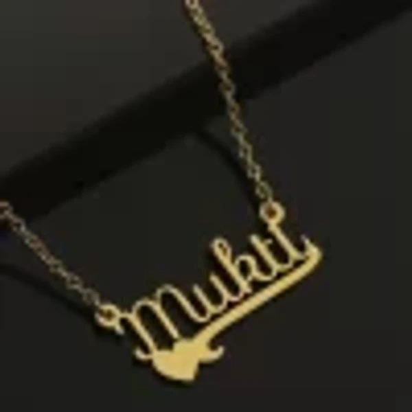 Special Style  customize single Name pendant 40 - golden, only priped