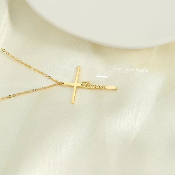 Special Style  customize single Name pendant 41 - golden, only priped