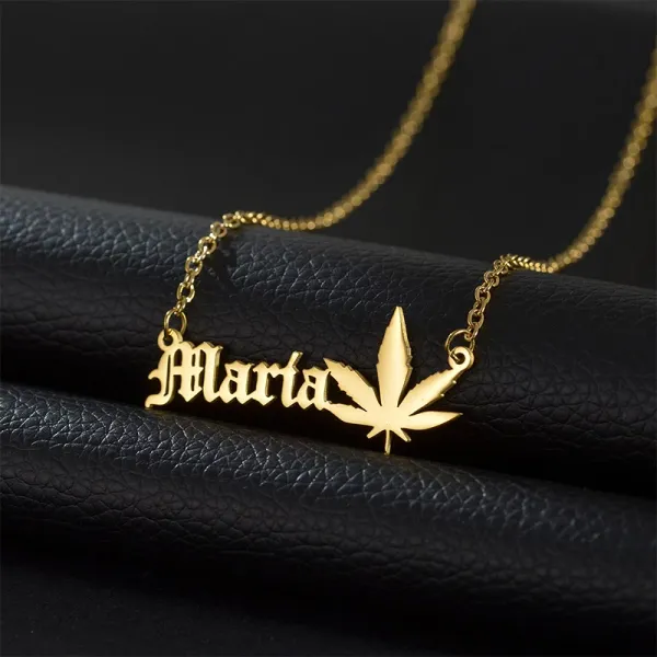 Special Style  customize single Name pendant 44 - golden, only priped