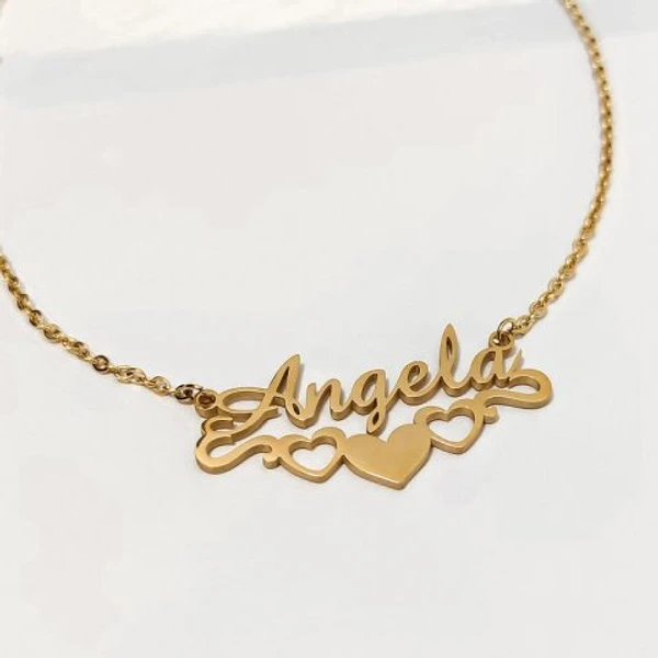 Special Style  customize single Name pendant 49 - golden, only priped