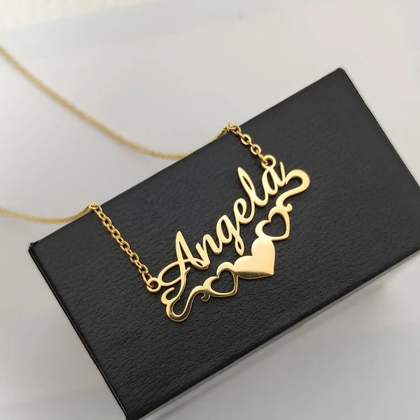 Special Style  customize single Name pendant 52 - golden, only priped