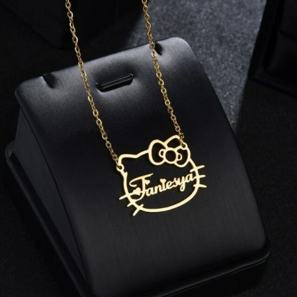 Special Style  customize single Name pendant 57 - golden, only priped