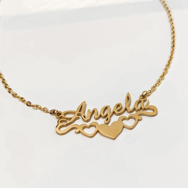 Special Style  customize single Name pendant 60 - golden, only priped