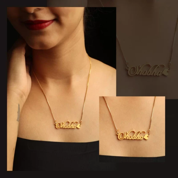 Special Style  customize single Name pendant 61 - golden, only priped