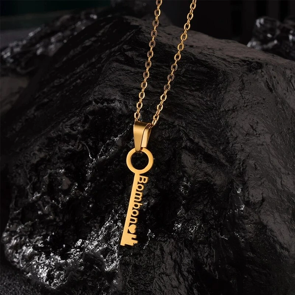 Special Style  customize single Name pendant 62 - golden, only priped