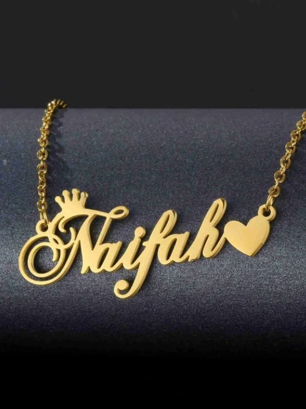 Special Style  customize single Name pendant 69 - golden, only priped