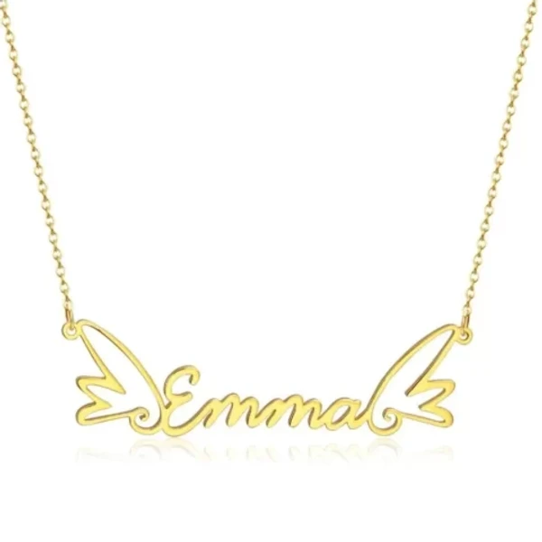 Special Style  customize single Name pendant - golden, only priped