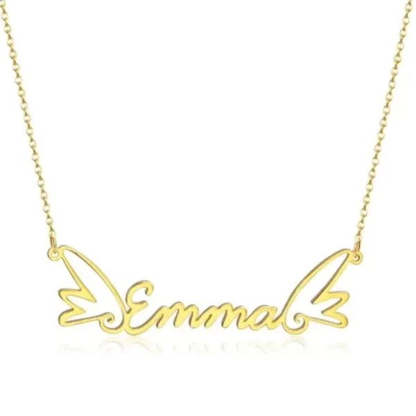 Special Style  customize single Name pendant 75 - golden, only priped