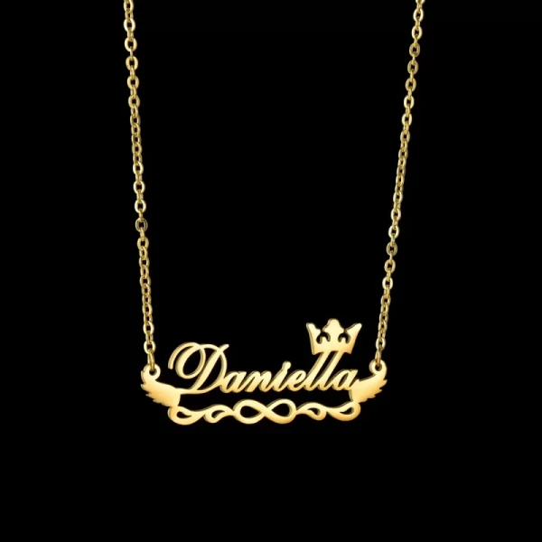Special Style  customize single Name pendant 89 - golden, only priped