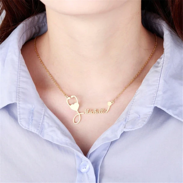 Special Style  customize single Name pendant 96 - golden, only priped