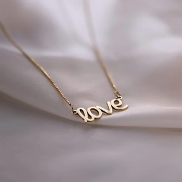 Special Style  customize single Name pendant - golden, only priped