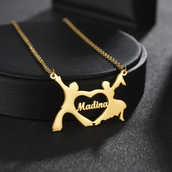 Special Style  customize single Name pendant 110 - golden, only priped