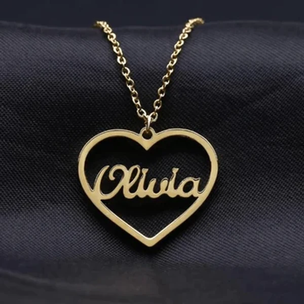 Special Style  customize single Name pendant 112 - golden, only priped