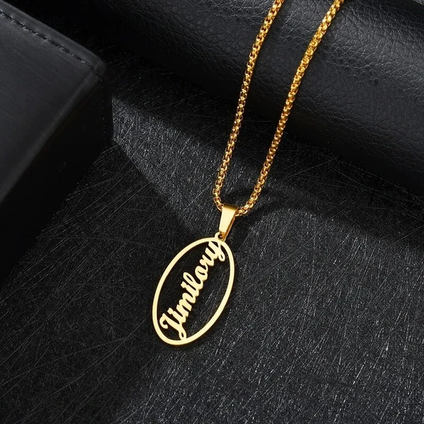 Special Style  customize single Name pendant 118 - golden, only priped