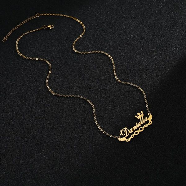 Special Style  customize single Name pendant 124 - golden, only priped