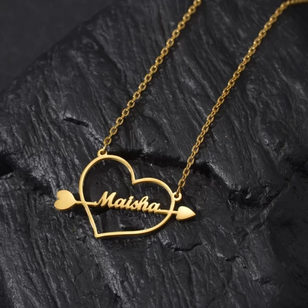 Special Style  customize single Name pendant 135 - golden, only priped
