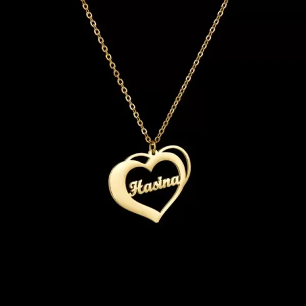 Special Style  customize single Name pendant 142 - golden, only priped
