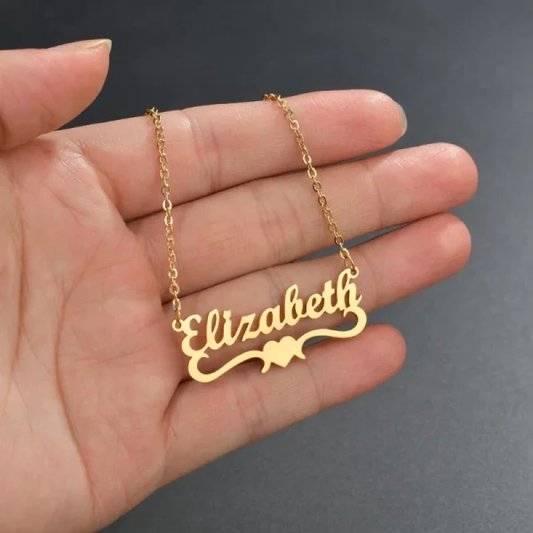 Special Style  customize single Name pendant 146 - golden, only priped