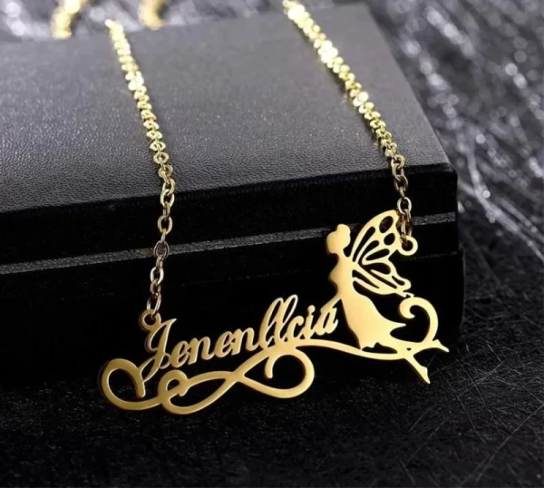 Special Style  customize single Name pendant 148 - golden, only priped