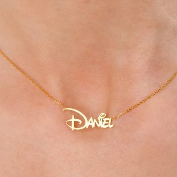 Special Style  customize single Name pendant - golden, only priped