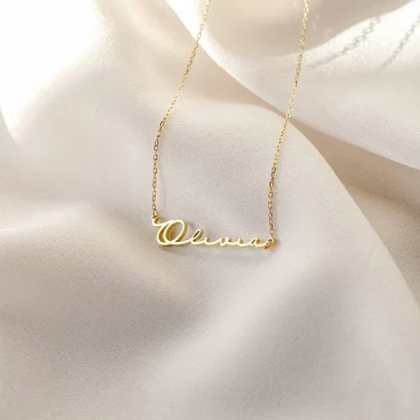 Special Style  customize single Name pendant 155 - golden, only priped