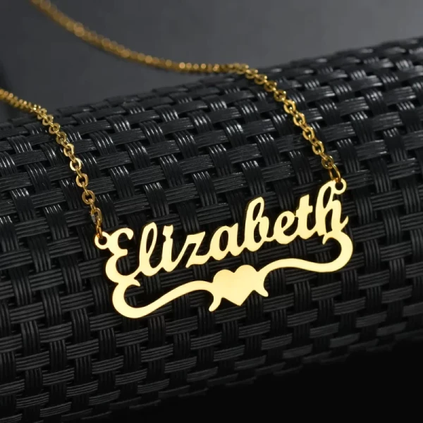 Special Style  customize single Name pendant - golden, only priped