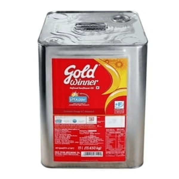 Gold Winner  Gold Winner Refined Sunflower Oil - 15Kg