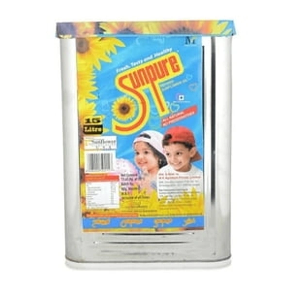 Sunpure Physically Refined Sunflower Oil - 15L