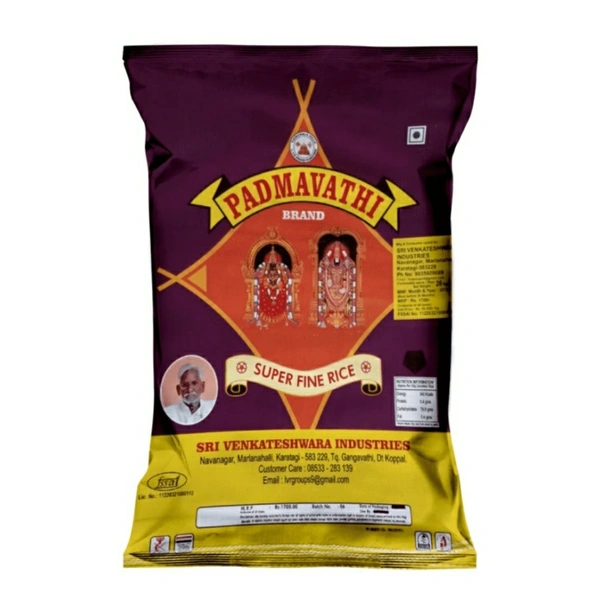 Padmavathi Super Fine Rice Sona Masoori - 26KG