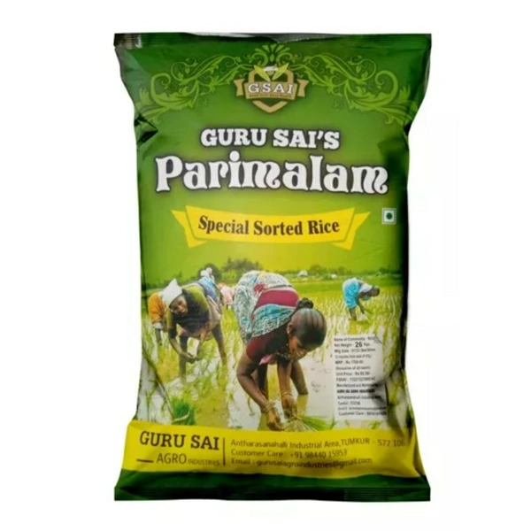 Guru Sai's Parimalam Special Sorted Rice Sona Masoori - 26KG
