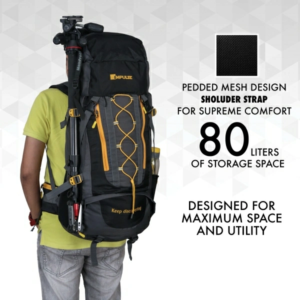 75L WATERPROOF TRAVEL RUCKSACK HIKING BACKPACK 