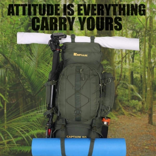 IMPULSE Captain 95L Waterproof Rucksack  - Green