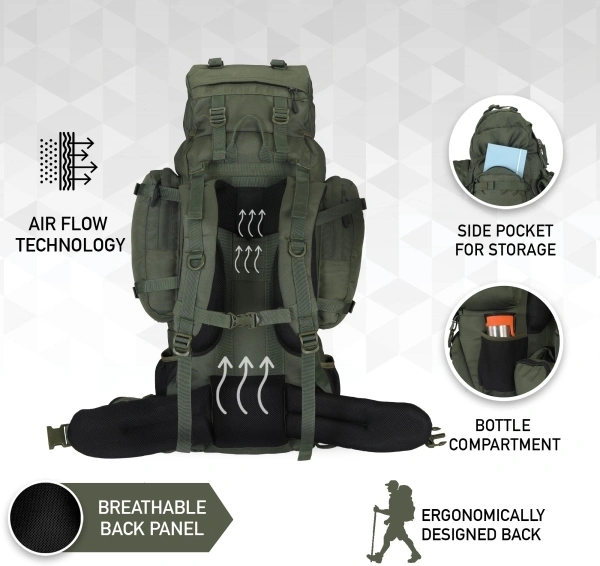 IMPULSE Captain 95L Waterproof Rucksack  - Green
