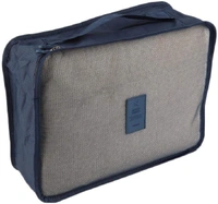 Travel Organizer Packing Cube Set ( 3 Pcs Mesh Bag +3 Pcs Storage Pouch) - Black