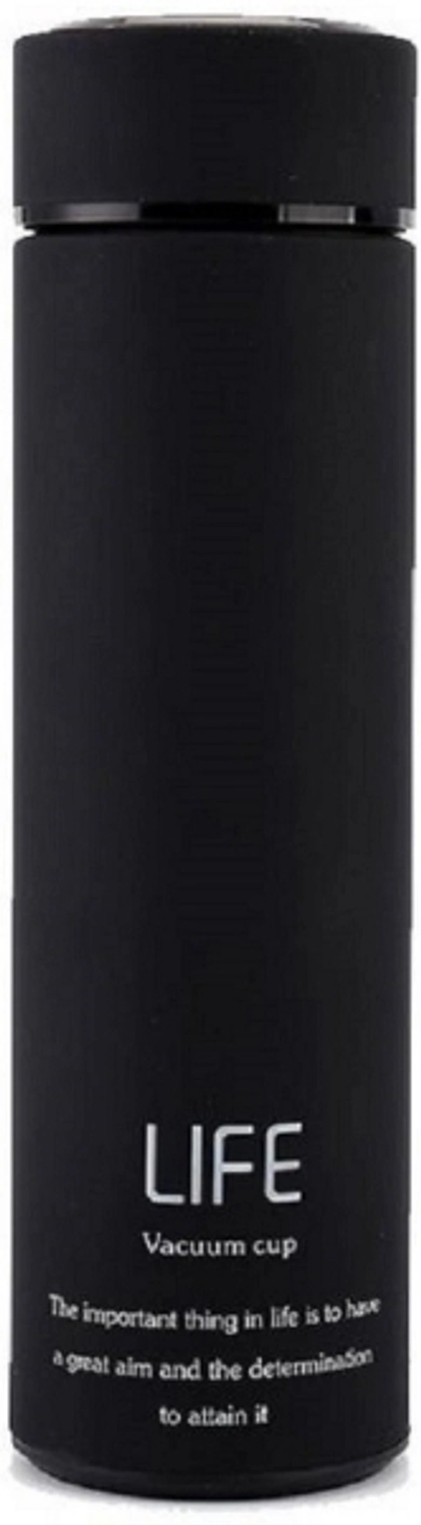 Double Wall Vacuum Insulated Travel Flask  - Black