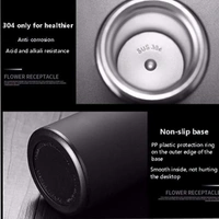 Double Wall Vacuum Insulated Travel Flask  - Black