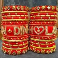Silk Thread Bridal Bangles - all, all