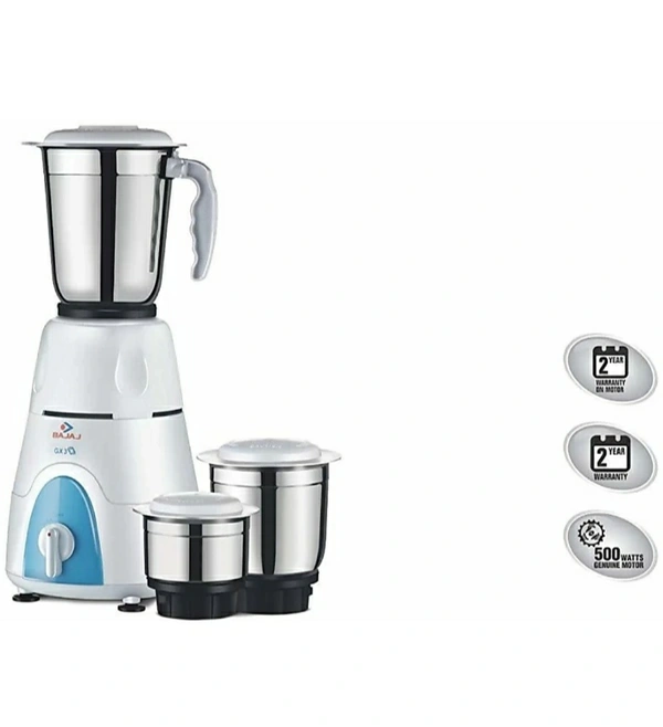 Bajaj Gx3 Mixer Grinder 3 Jar 500Watt