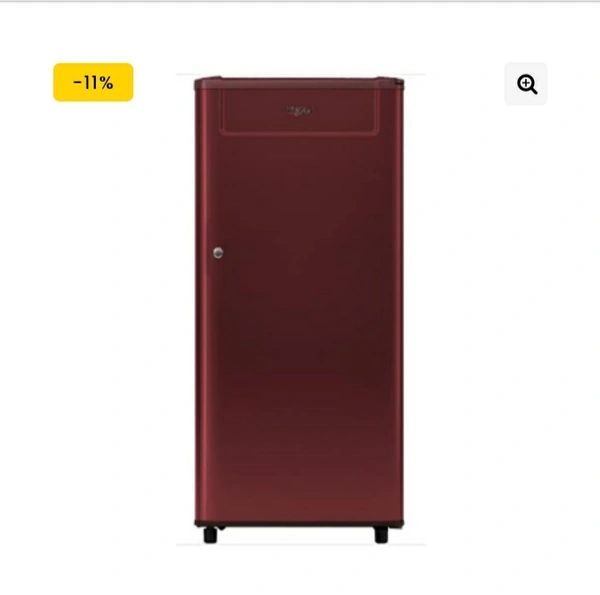 Whirlpool 185 L Direct Cool Single Door 1Star Refrigerator (72253) Wine Red