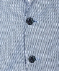Self Design Single Breasted Formal Men Blazer  (Light Blue) - (36)(38)(40)(42)(44)(46)