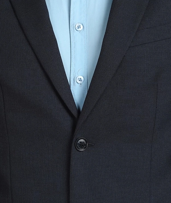 Woven Single Breasted Casual Men Full Sleeve Blazer  (Dark Blue) -  (Dark Blue), (36)(38)(40)(42)(44)(46)