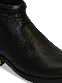 Men Black Textured Leather Formal Boots - LeatherDust And Dry Dirt From The Surface Using A Clean Cloth Or Soft BrushAllow Them To De-OdorizeU, (6)(7)(8)(9)(10)