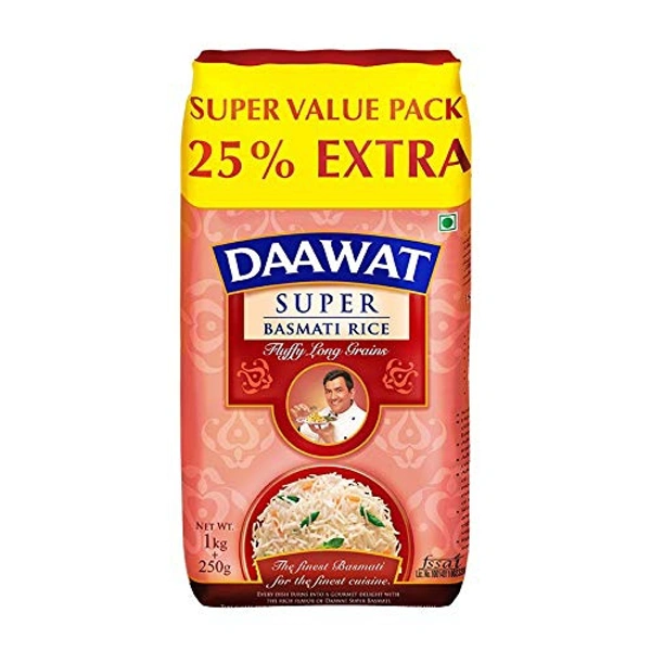 Daawat Basmati Rice - 1kg + 250g Free