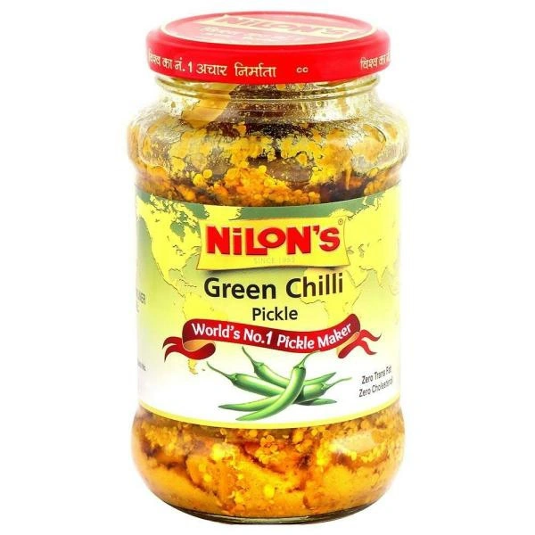 Nilons Green Chilli Pickle/Achar - 375gm
