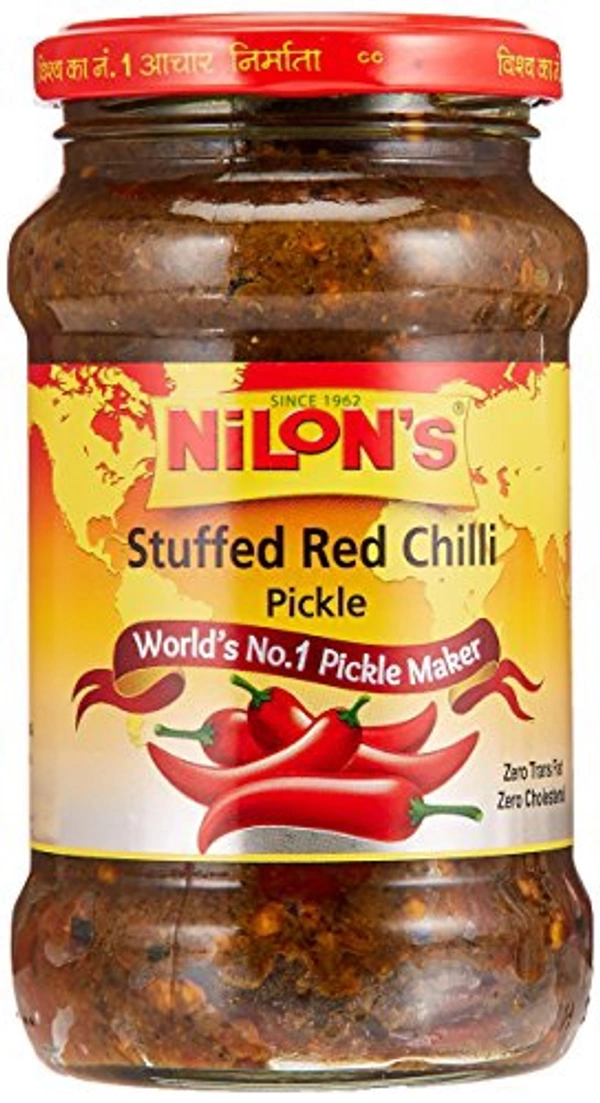 Nilons Stuffed Red Chilli Pickle/Achar - 375gm
