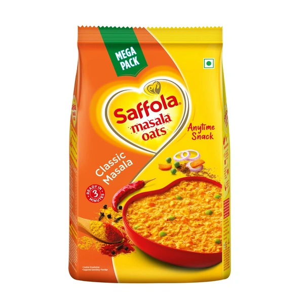 Saffola Masala Oats - 500gm, Classic Masala