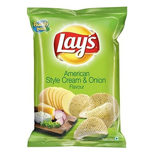 Lay's Chips - 24gm, Cream & Onion
