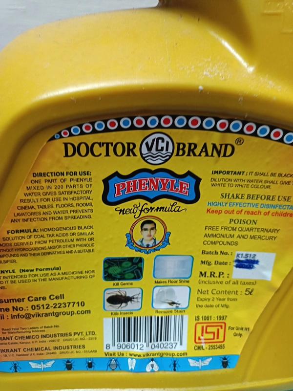 Doctor Brand Phenyle Black - 5ltr